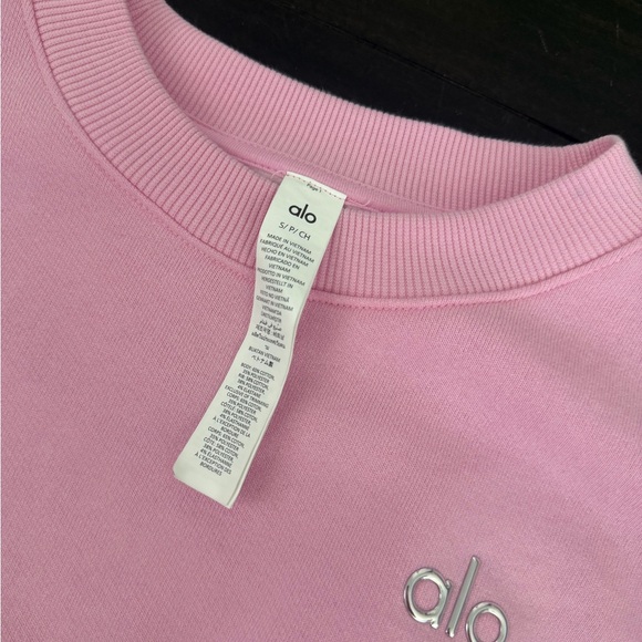 Pink Alo Cropped Crewneck - Picture 2 of 2